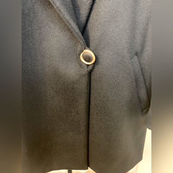 Kristen Blake Black Wool Coat - Picture 3 of 8